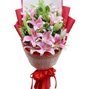 99朵百合花，百合花束系列