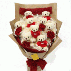 公仔花束 小熊花束 娃娃花束 玩偶花束 卡通花束