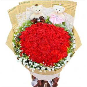 康乃馨花束 99枝康乃馨